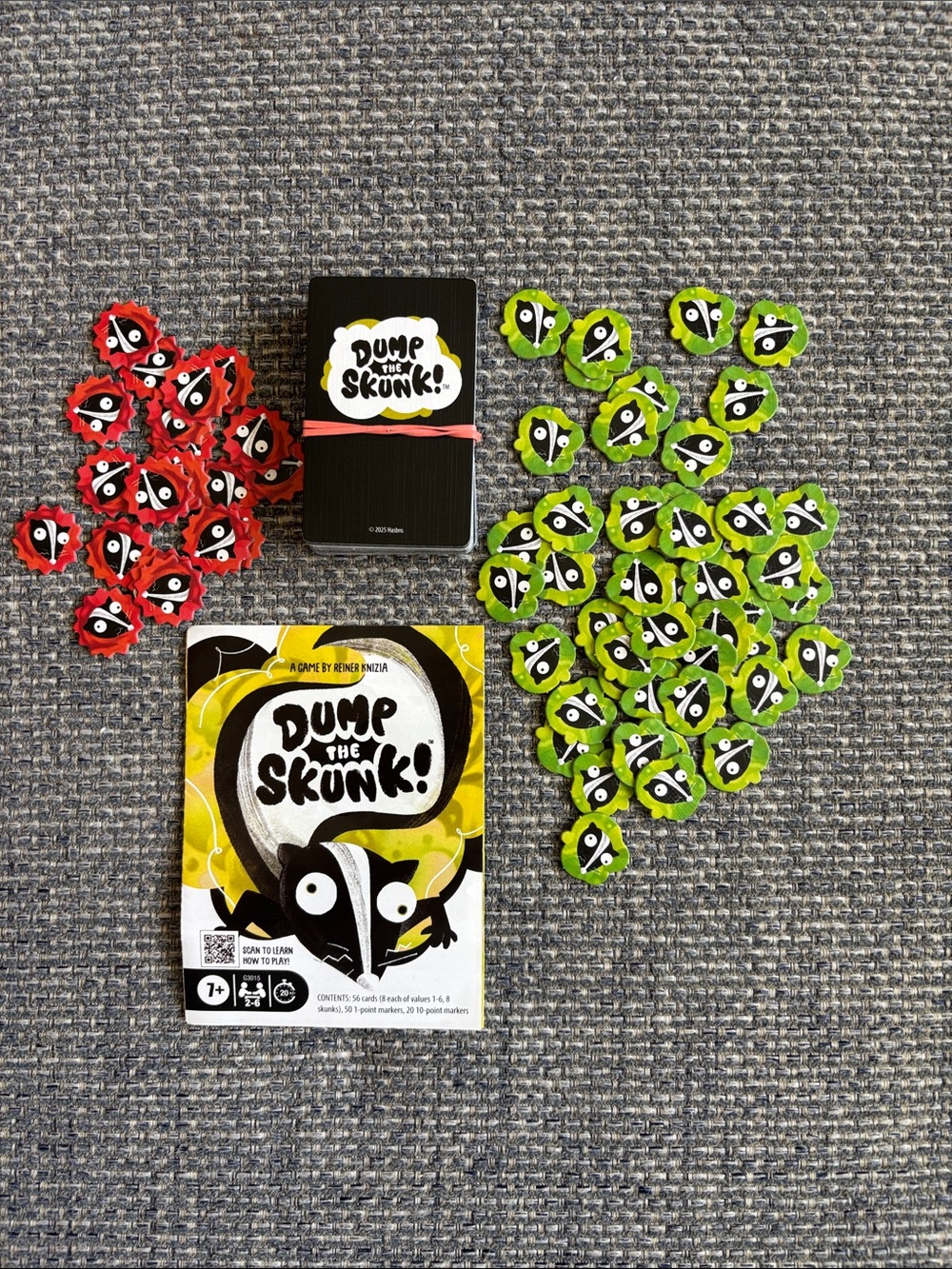 Hasbro Gaming “Dump the Skunk” Family Card Game - No Box | 2-6 Players | Age 7+